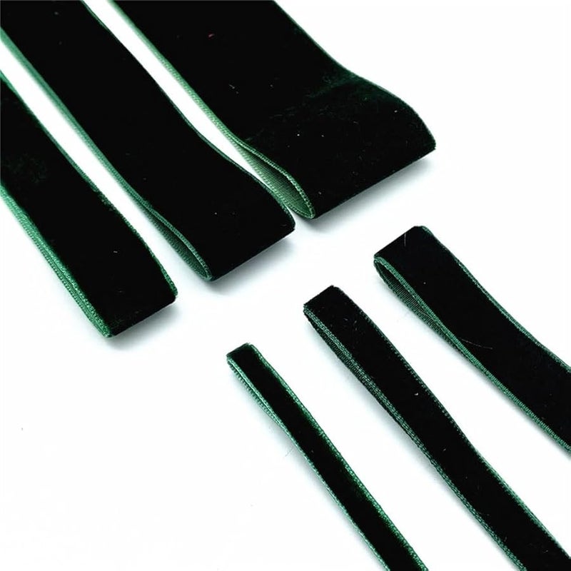 Dark Green Velvet Ribbon 10mm Wide 4 5 Meters For Christmas Jewelry Display Gift Packaging DIY Bow - Image 5
