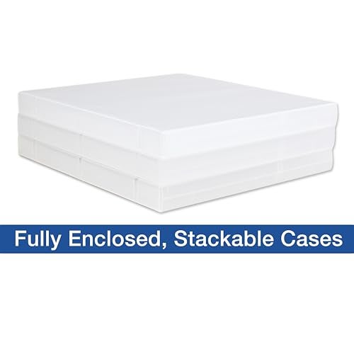 UniKeep 3 Ring View Binder - Binder Case is Fully Enclosed - Available in White, Clear, or Black and in Different Spine Sizes (Pack of 3, Clear, 1.0 Inch) - Image 2