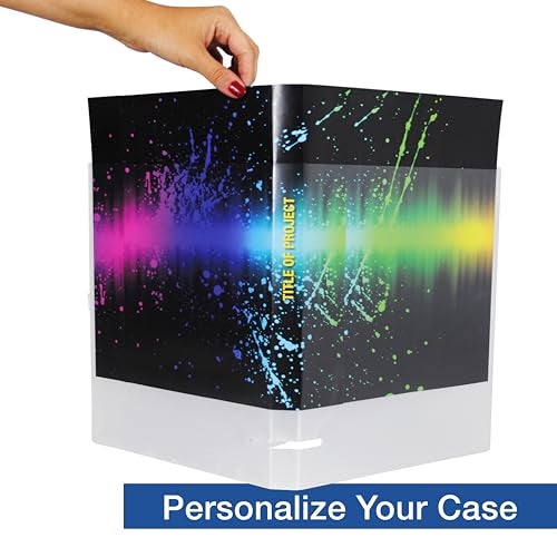 UniKeep 3 Ring View Binder - Binder Case is Fully Enclosed - Available in White, Clear, or Black and in Different Spine Sizes (Pack of 3, Clear, 1.0 Inch) - Image 3