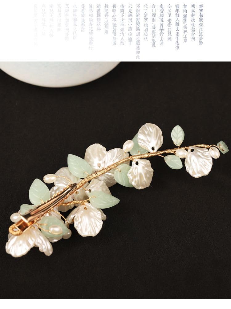 QUILBOOL Bridal Hair Pins Fashion Retro Elegant Ladies Pearl Rhinestone Hair Accessories for Wedding Bridal Jewelry Bridal Hair Accessories Headpiece Wedding Accessories 1PCS - Image 4