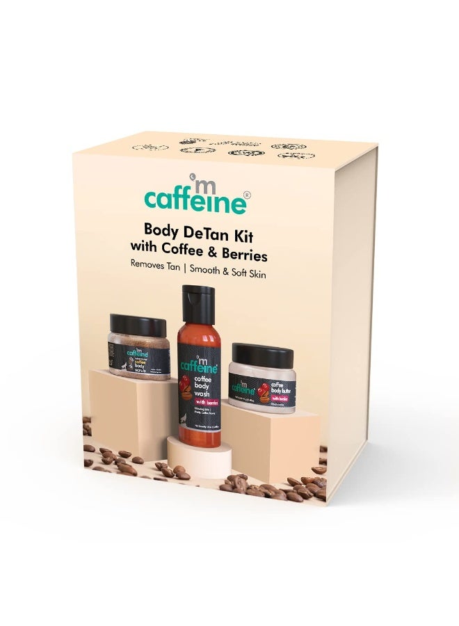 mCaffeine Body Care Gift Set for Women & Men | Bodywash Gift Box with Berries Body Wash, Body Scrub & Body Butter | Hydrating, Moisturizing Skin Care Kit for Birthday , Anniversary Gifts | Hampers for Him & Her for all special occasions - Image 5