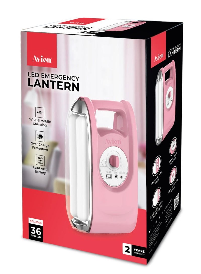 Avion Emergency Lantern| Over Charge Protection| Lead Acid Rechargeable Battery| 5V USB Mobile Charging| Durable ABS Body| Working Time upto 2.5-200 Hours - Image 5