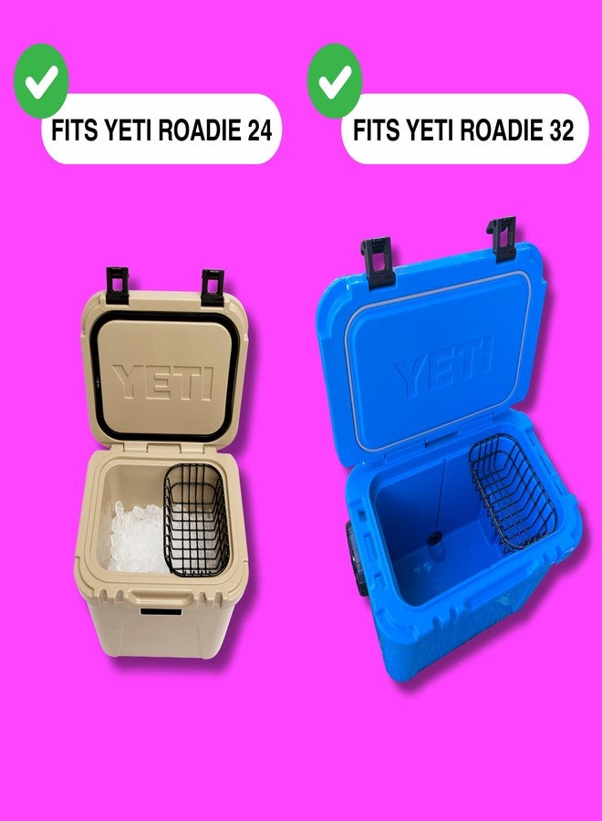 Above Sea Level Cooler Basket for YETI Roadie 24 - Tight Grid, Rock Solid Steel, Compatible with Yeti Ice and Accessories - Image 2