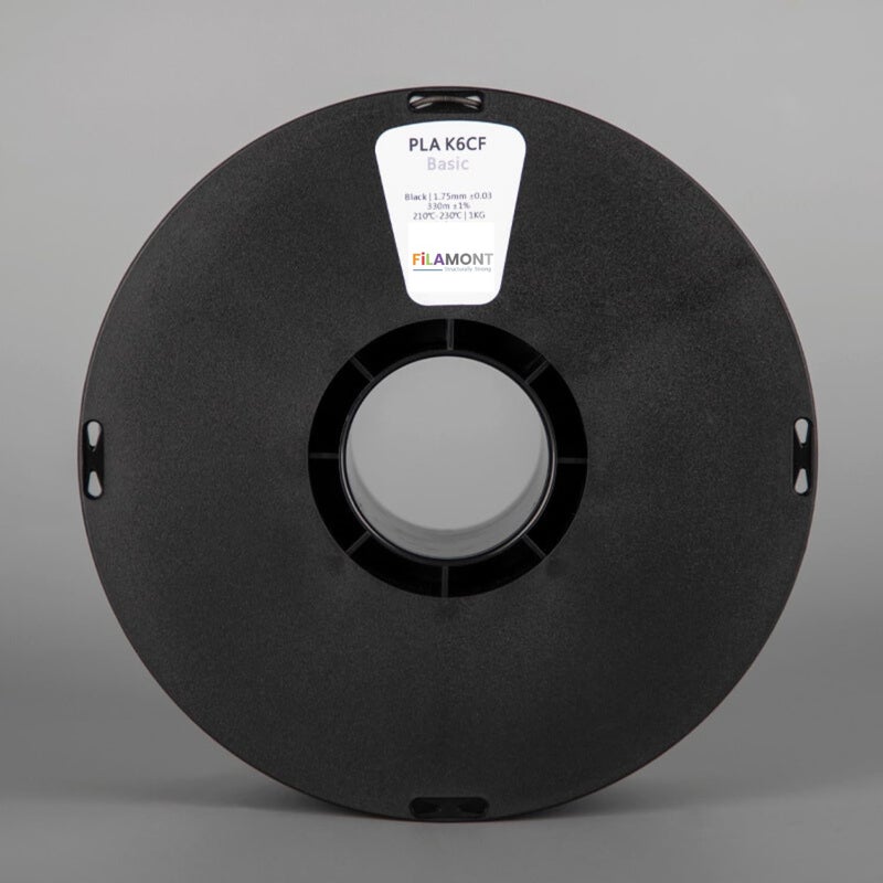 Protomont TECHNOLOGIES خيوط طابعة ثلاثية الأبعاد فيلامونت 1.75 مم K6 PLA CF10 أسود لطابعات FDM ثلاثية الأبعاد - Image 2