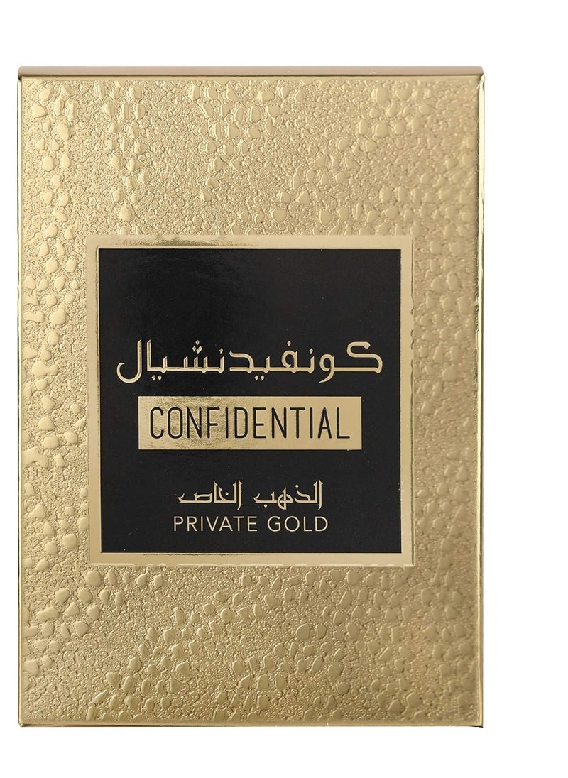 Lattafa Confidential Private Gold Eau de Parfum For Unisex, 100 ml  - Image 3