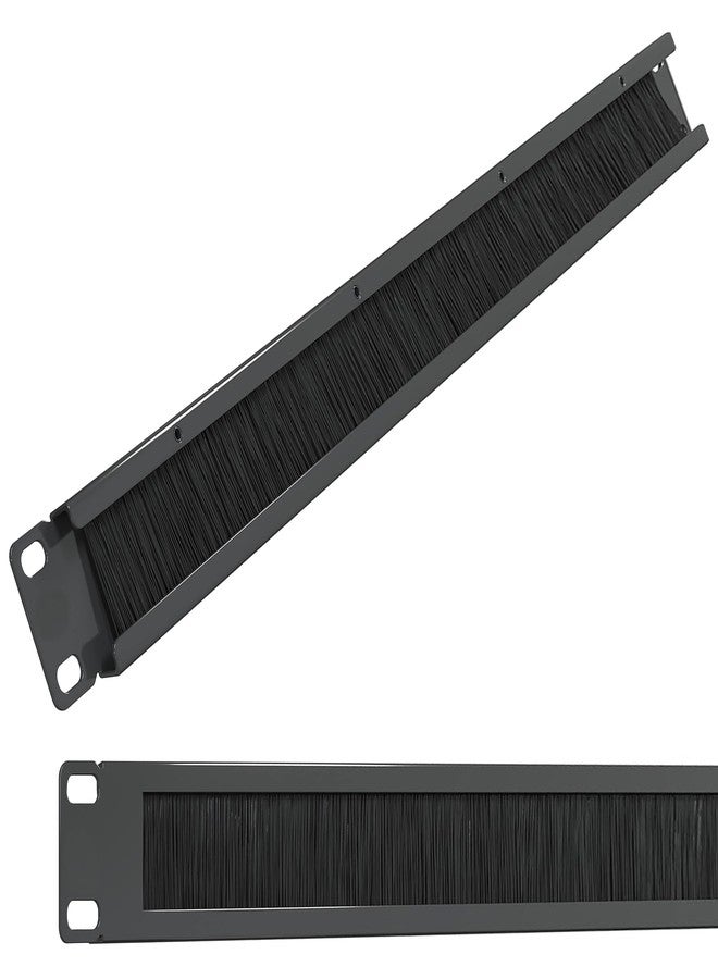 Electriduct Brushed Grommet 1U Cable Manager Server Rack Wire Management System (bristles Keep Component Clean) - Image 1