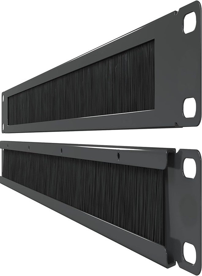 Electriduct Brushed Grommet 1U Cable Manager Server Rack Wire Management System (bristles Keep Component Clean) - Image 3