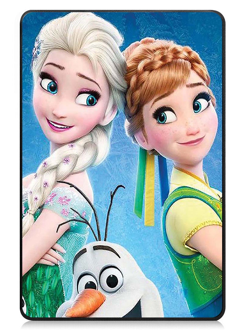 Theodor Protective Flip Case For Samsung Galaxy Tab S9 FE With Trifold Stand Auto Wake Sleep Shockproof Cover Frozen characters - Image 1