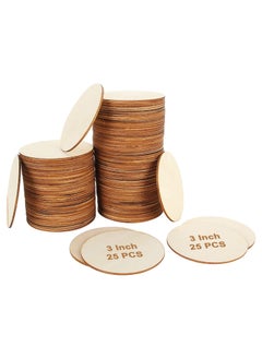 SWAGSTATION SWAGSTATION Wood Blank Cutouts MDF Board for Art and Craft Decoupage Art Mandala Art Resin Art Fluid ArtLippan Art Round Costers Blank 3 Inch 100 Pcs 