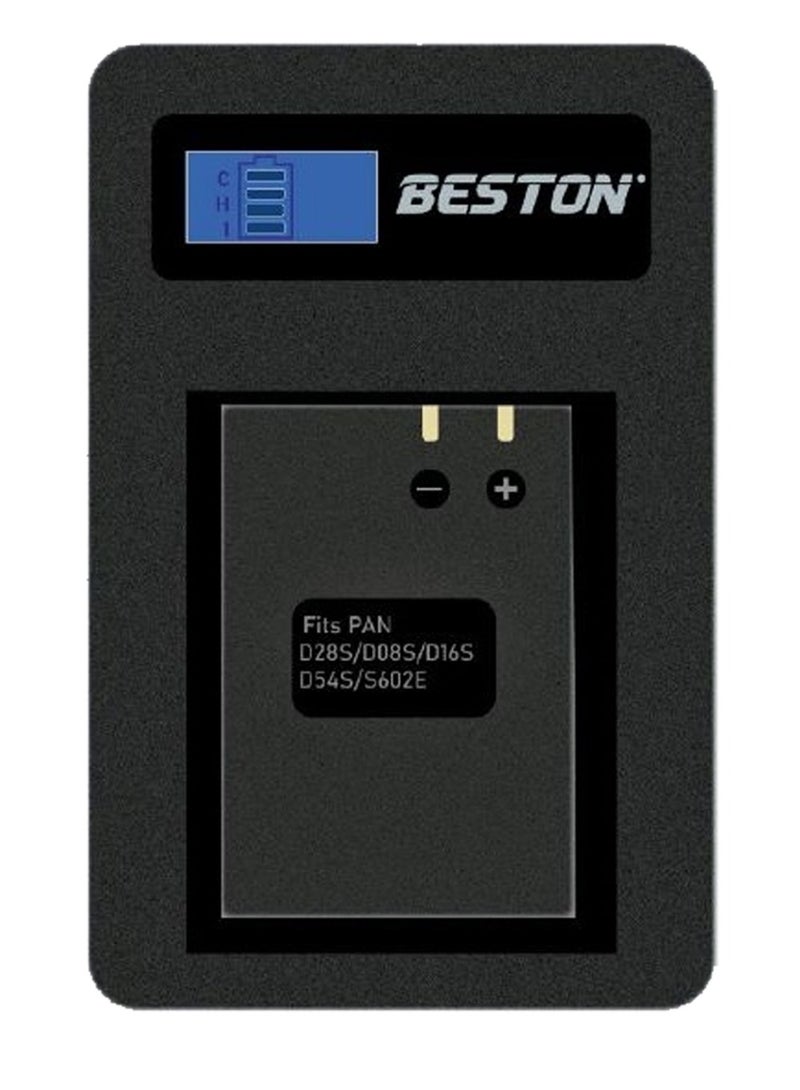 BESTON Beston Charger for Panasonic D28S Batteries: Specifically designed for Panasonic D28S batteries, offering efficient charging for Panasonic camera users. - Image 1