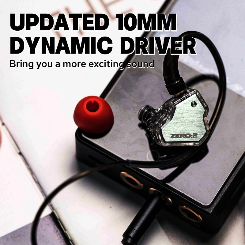 Linsoul 7Hz x Crinacle Zero:2 in Ear Monitor, Updated 10mm Dynamic Driver IEM, Wired Earbuds Earphones, Gaming Earbuds, with OFC IEM Cable for Musician (with MIC, Silver) - Image 5