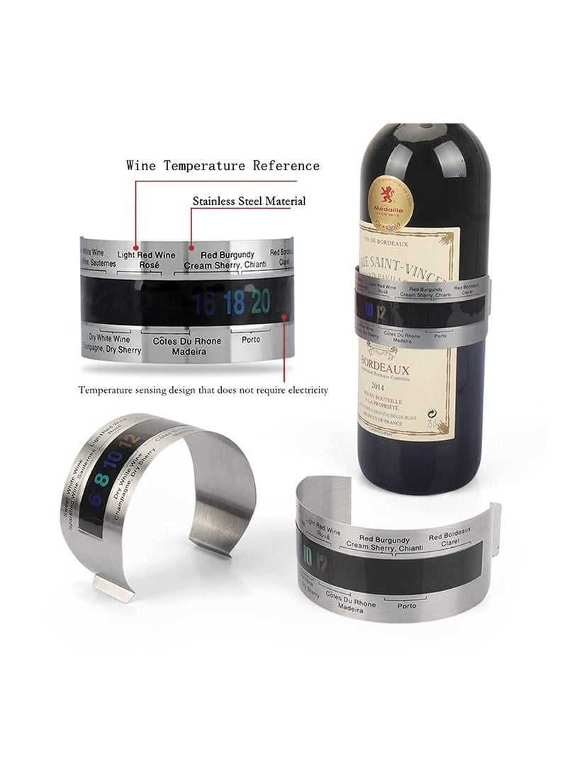 SYOSI Wine Opener Set Rabbit Type with Wine Stoppers, Drip Ring, Foil Cutter and Extra Corkscrew Premium All-In-One Wine Bottle Opener Kit Elegant Cherry Gift Wood Case - Image 5