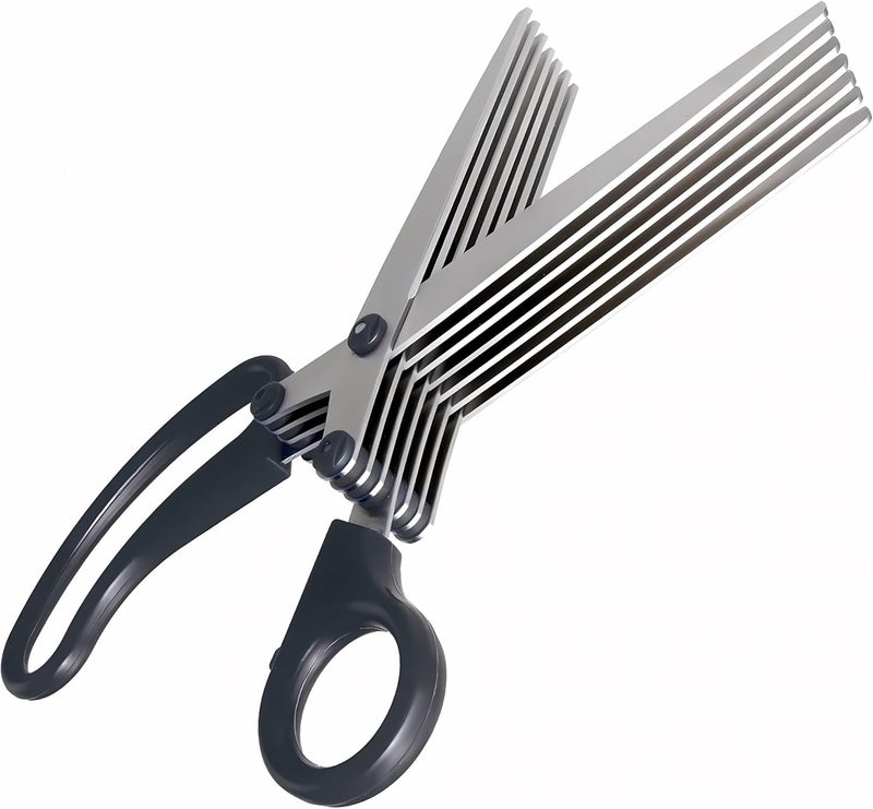 Sunstar S3711455 7-Blade Shredder Scissors, 7.9 inches (200 mm), Black - Authentic Hologram for US &  EU - Image 1