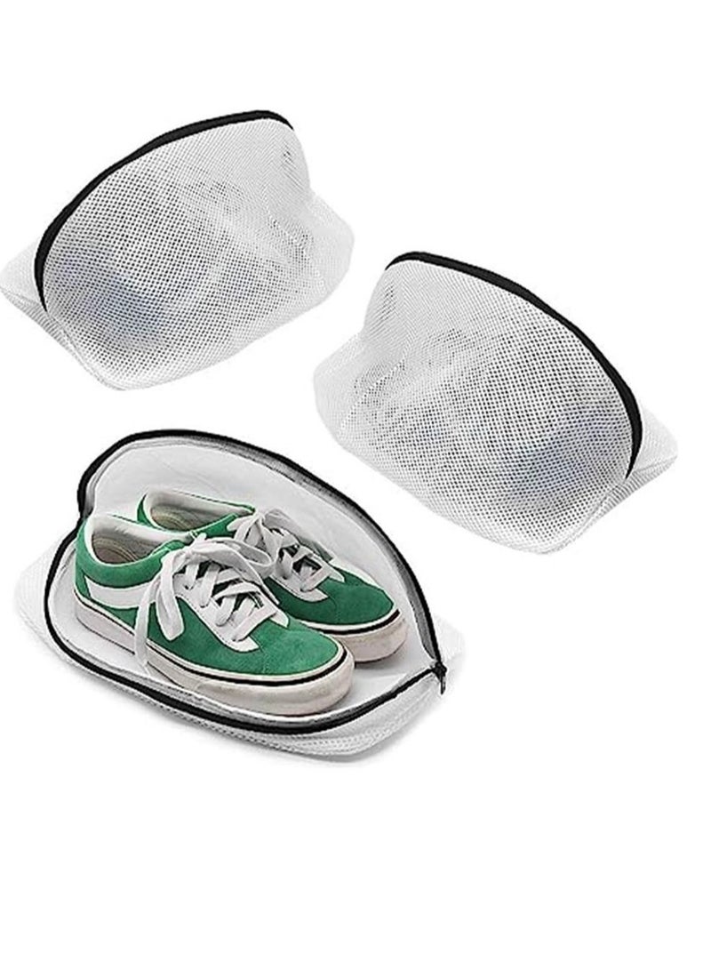 Shoe Wash Bags, Set Of 3 sable Mesh Shoe Laundry Bags For Sneakers, Trainers, Running Shoes - Image 1