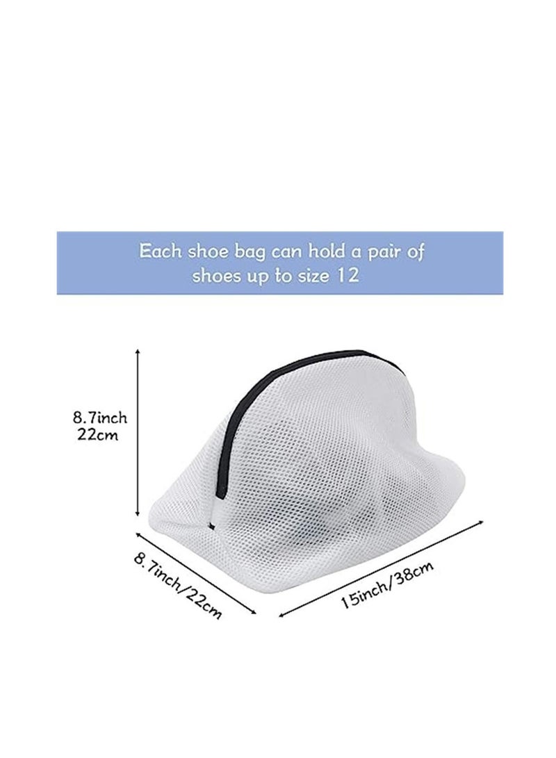 Shoe Wash Bags, Set Of 3 sable Mesh Shoe Laundry Bags For Sneakers, Trainers, Running Shoes - Image 2