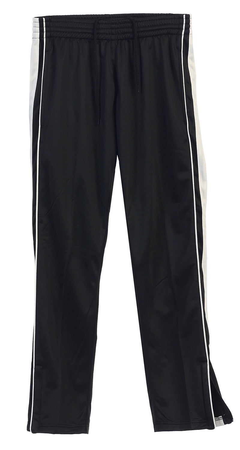 Gioberti Mens Athletic Track Pants, Black White, Medium - Image 2