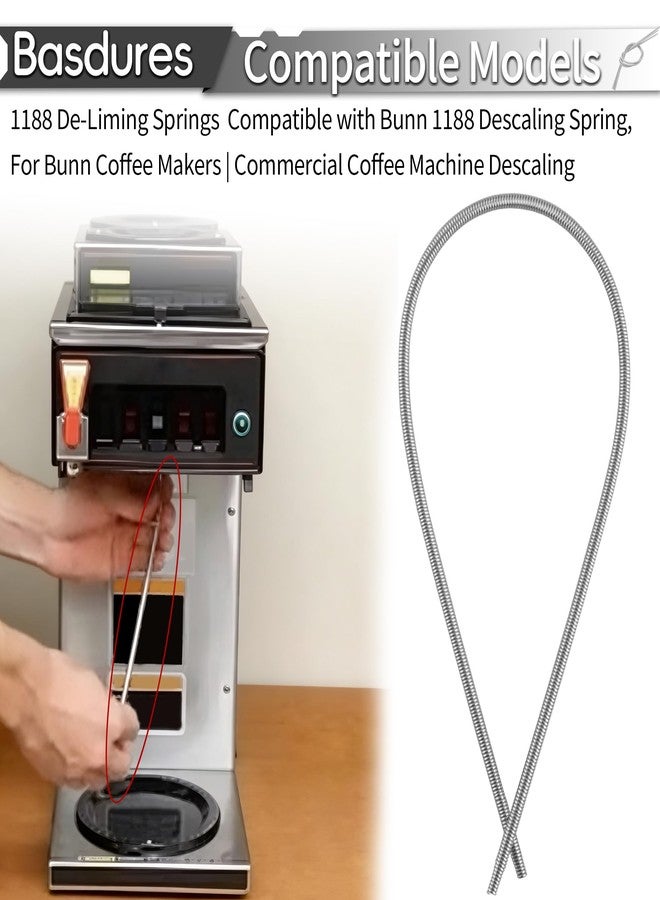 Basdures Deliming Springs Compatible with Bunn 1188 Descaling Spring, For Coffee Makers | Commercial Coffee Machine Descaling (3) - Image 4
