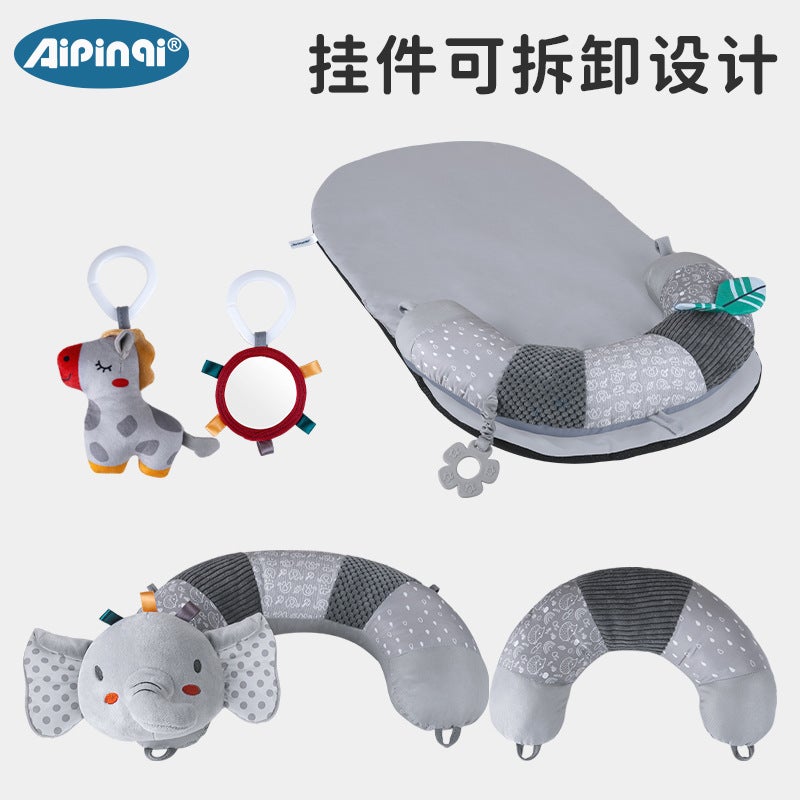 AIPINQI Newborn Crawling Mat & Baby Head-Lifting Pillow - Educational Play Sofa for Early  Learning - Image 3