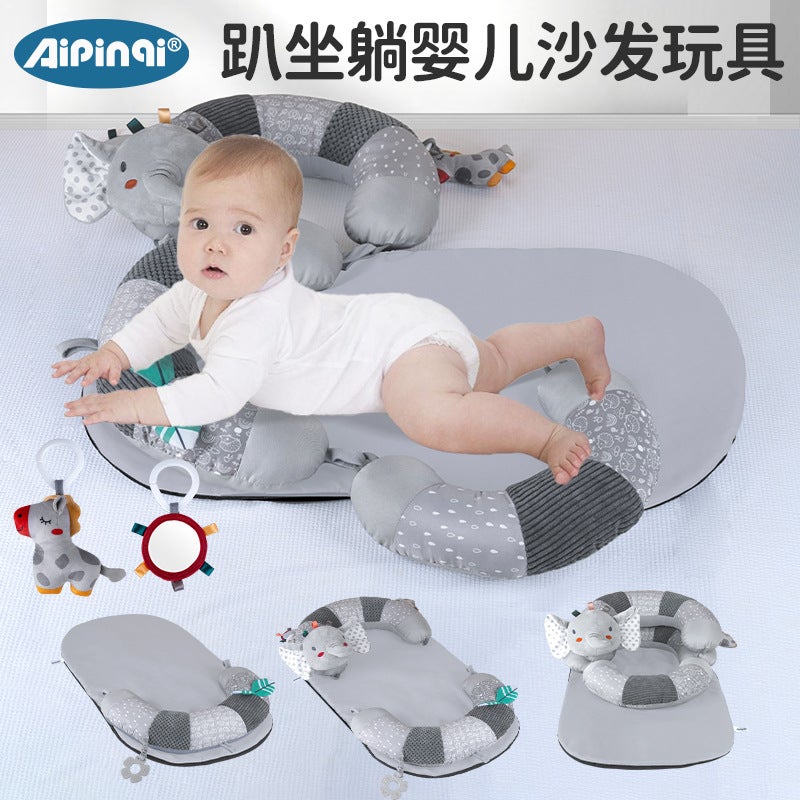 AIPINQI Newborn Crawling Mat & Baby Head-Lifting Pillow - Educational Play Sofa for Early  Learning - Image 4