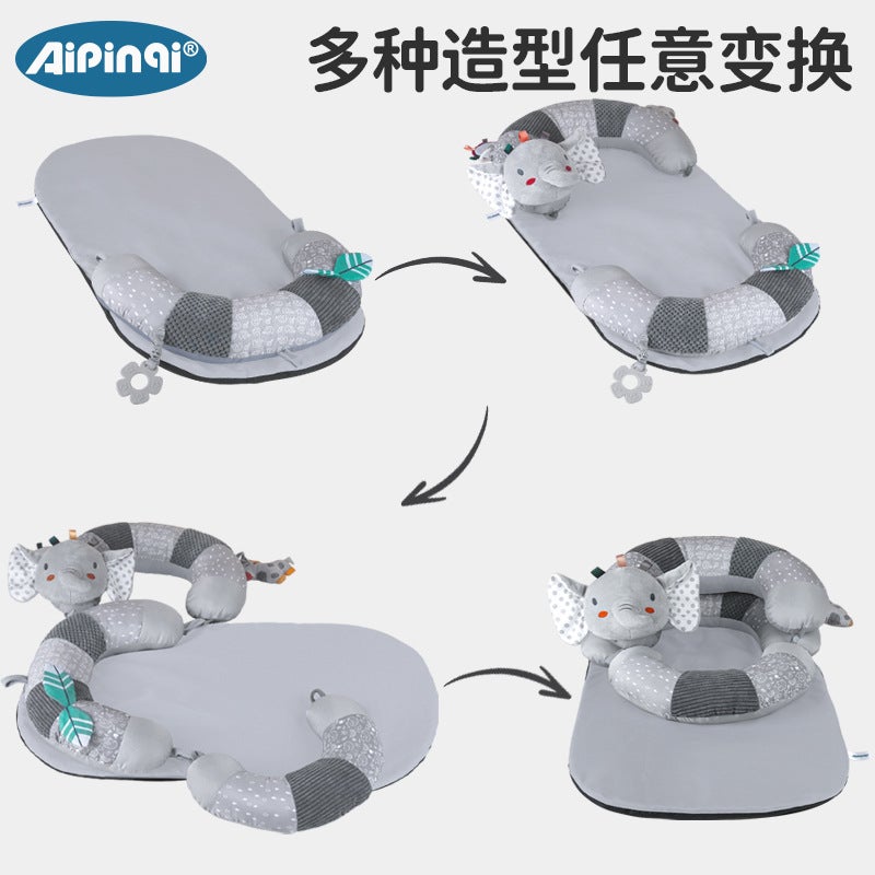 AIPINQI Newborn Crawling Mat & Baby Head-Lifting Pillow - Educational Play Sofa for Early  Learning - Image 2