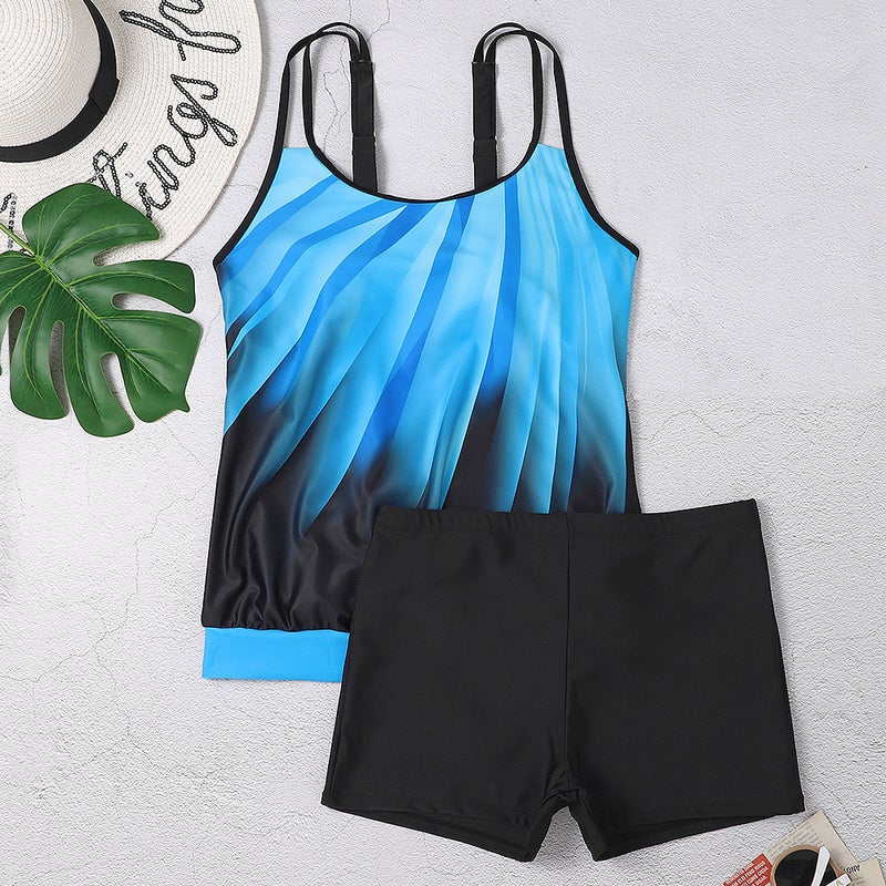 New Plus Size Printed Swimsuit Sling Beach Shorts Split Swimsuit Manufacturers - Image 3