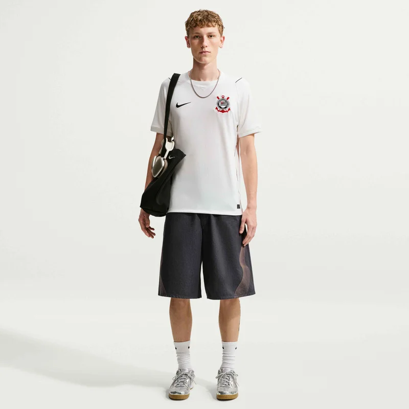 Nike White Men's Corinthians 26/27 Home Replica Football Jersey for Men | Best Price UAE