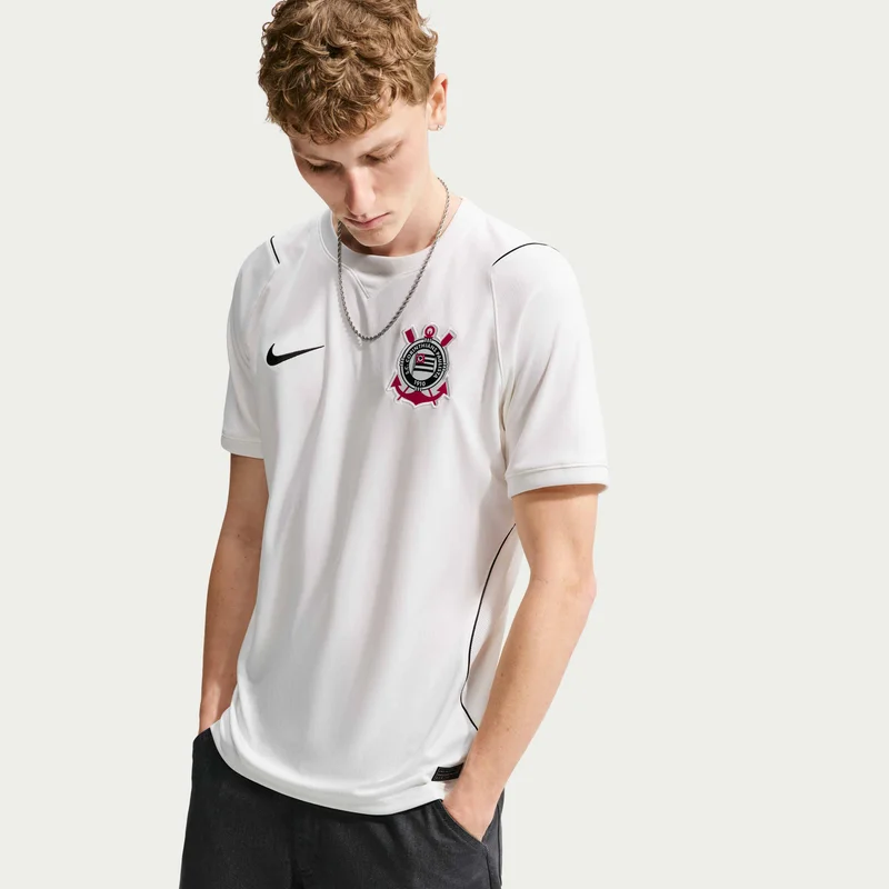 Nike White Men's Corinthians 26/27 Home Replica Football Jersey for Men | Best Price UAE