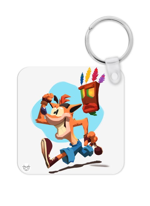 Keychain printed with Crash game