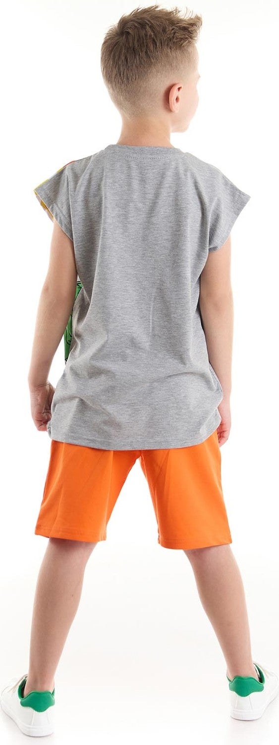 Mshb&G T-Rex Flame Boy T-Shirt Shorts Set  - Image 2