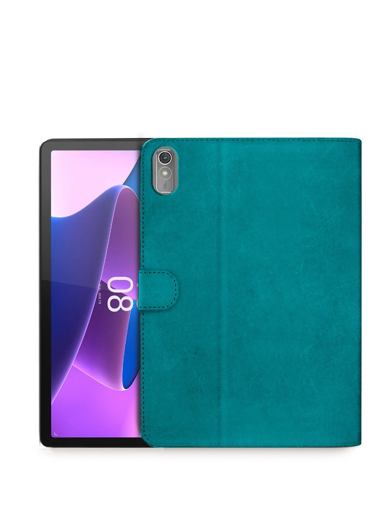 Wtech PU Leather Flip Case Cover For Lenovo Tab P11 Generation 2 4G 2022 Sea Green - Image 1