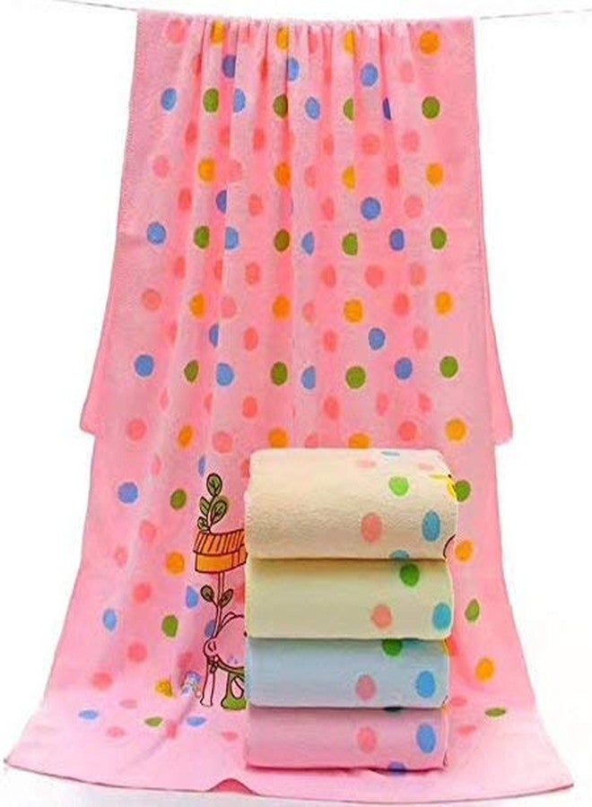 Sanvi Baby's/Kids Super-Soft Muslin Square Ultra Soft Multicolor Cotton Bath Towel/Face Towel (50CMS x 100CMS) (Cartoon Print, 12) - Image 1