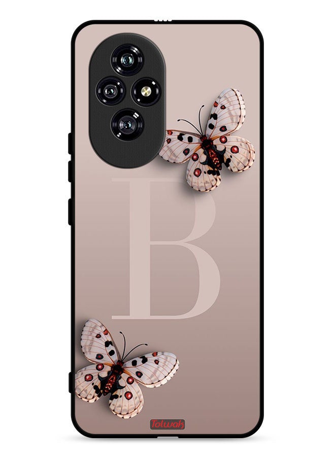 Tolwak غطاء حماية Honor 200 5G مزخرف بالفراشات - Image 1