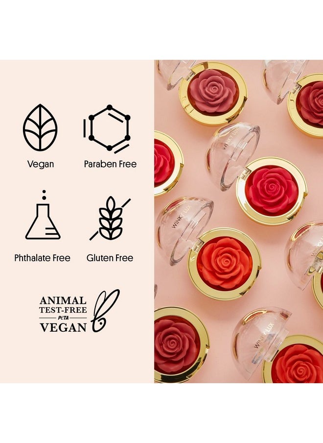 Winky Lux - Winky Lux Cheeky Rose, Cream Blush for Cheeks, Flower Blush with Vitamin E, Makeup Blush and Flower Makeup, Pink Tea Time - Image 1