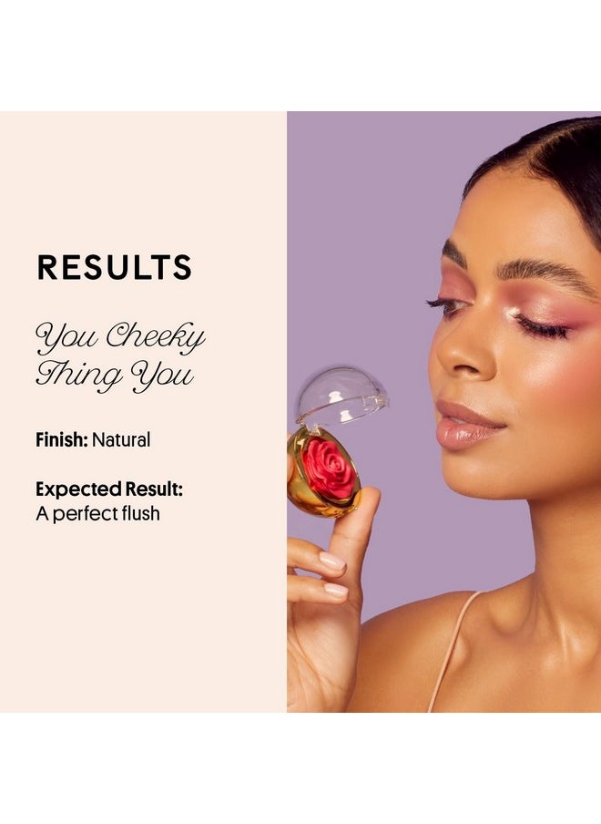 Winky Lux - Winky Lux Cheeky Rose, Cream Blush for Cheeks, Flower Blush with Vitamin E, Makeup Blush and Flower Makeup, Pink Tea Time - Image 1