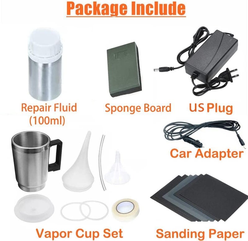 Ghguole Headlight Restoration Kit, Car Headlight Glass Scratch Renovation Tool, Automobile Headlight Lens Polish Repair Tool with UV Block Coat to Remove Yellowing, Haze, Oxidation for Taillights, Foglights - Image 3
