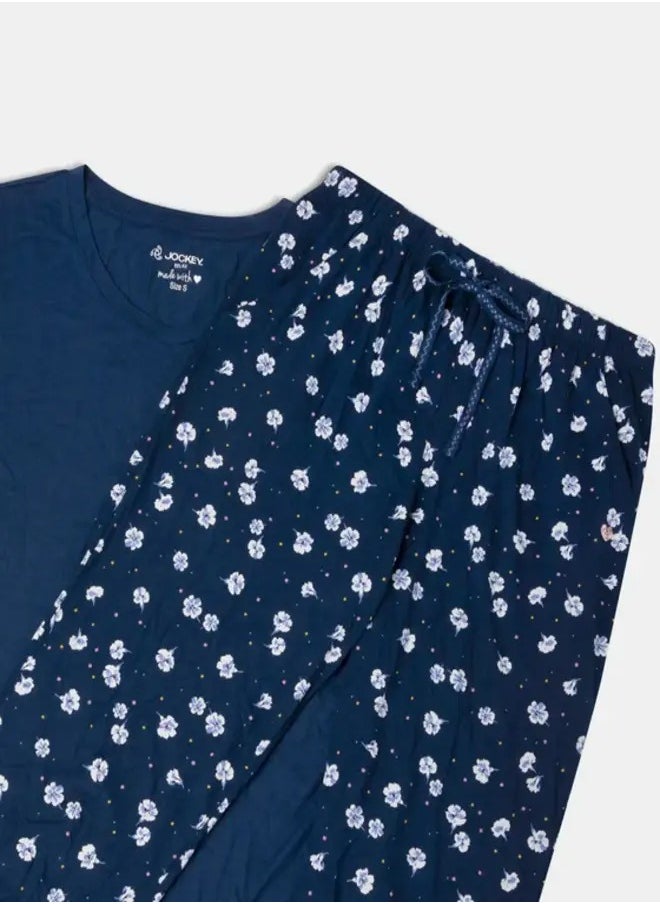 JOCKEY - Jockey RX85 Women's Micro Modal Cotton Short Sleeve T-Shirt & Pyjama Sleep Set - Image 1