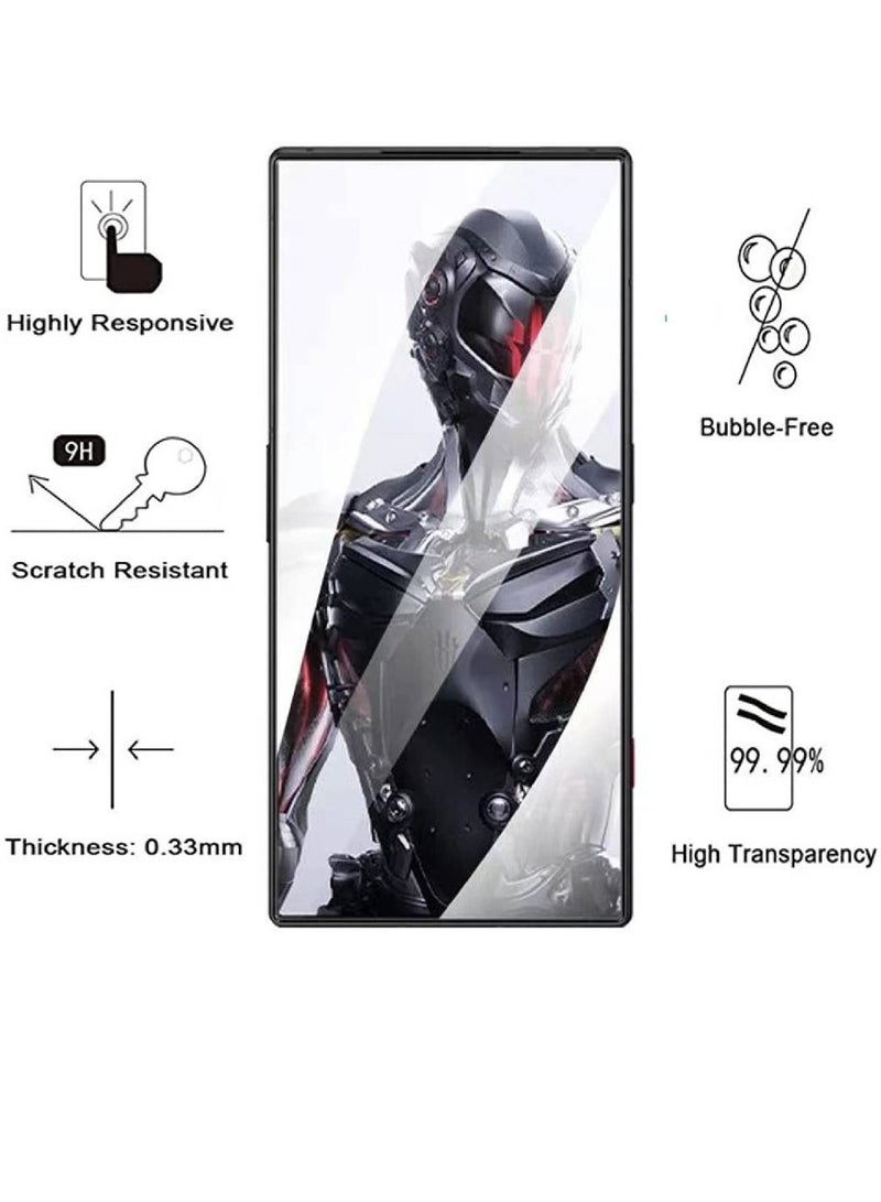 هايكس واقي شاشة من الزجاج المقوى عالي الدقة 9H لـ Red Magic 8 Pro + - Image 2