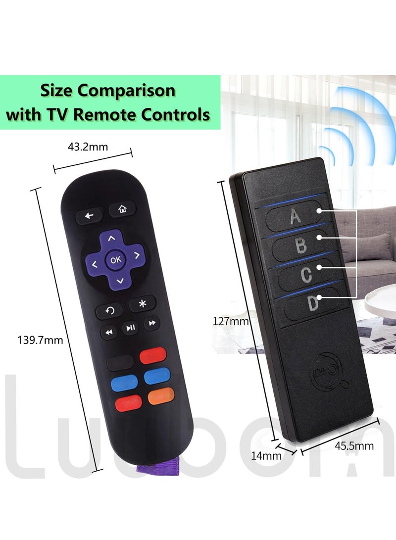 Quick Key Viewer Remote Finder 80DB+, Luubom Tracking Devices, Item Locator Tags with 164ft, Wireless Locator for Finding Wallet Phone Glasses Key, 1 RF Transmitter & 4 Receivers - Image 2