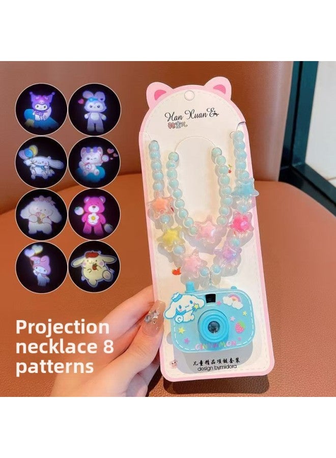 Tiktok-Style Mini Necklace Projection Camera Girl Toy Kuromi Slide Small Camera Children's Small Gift 