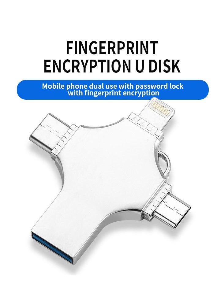 محرك أقراص فلاش للآيفون 1 تيرابايت، محرك أقراص فلاش USB للصور بسعة 1000 جيجابايت ذاكرة USB 3.0 محركات أقراص محمولة عالية السرعة محرك أقراص محمول محمول للقفز جهاز تخزين خارجي للهاتف الذكي/ اللاب توب/ - Image 2