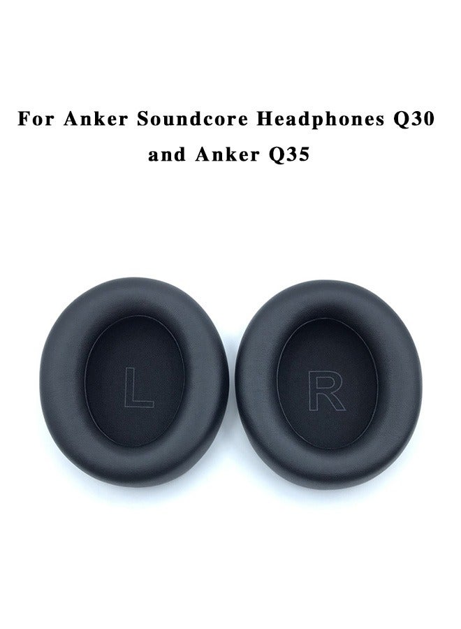 Replacement Earpads Cushions For Soundcore Life Q30,Q35 Earpads Ear Cushions Black - Image 1