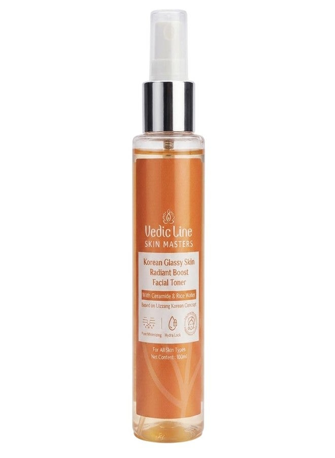Vedic Line Vedicline Korean Glassy Skin Radiant Boost Facial Toner with Rice Water, Niacinamide, Gotu Kola Extract & Ceramide Hydrating Face Toner for Fresh, Smooth & Glowing Skin 100 ml - Image 1
