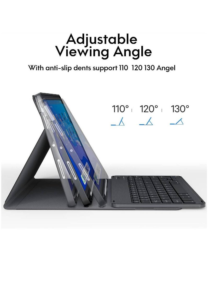 DUSALA iPad Keyboard Case For iPad 10 Generation, Detachable Wireless Bluetooth Trackpad Keyboard, Smart Folio Cover With Pencil Holder, Fit For iPad 10th Generation 10.9inch - 2022  - Image 4
