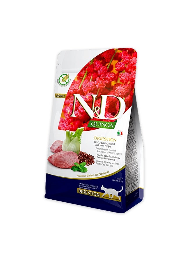 Farmina ND Quinoa Weight Management Lamb Adult Cat Food - 1.5 KG - Image 1