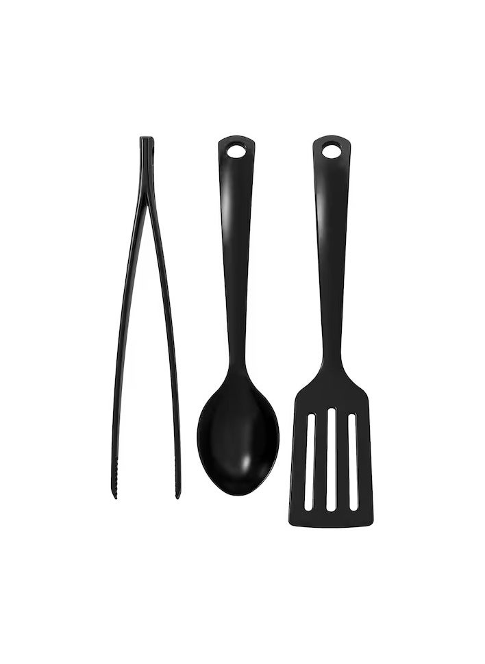 Ikea 3-Piece Kitchen Tool Set, Black  - Image 1