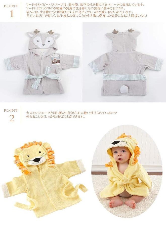 Baby Aspen Baby Aspen Gray Baby Shark Hooded Towel Robe,Let The Fin Begin Baby Shower Gifts 0-9 Months, Baby Bath Towel/Spa Robe  - Image 4