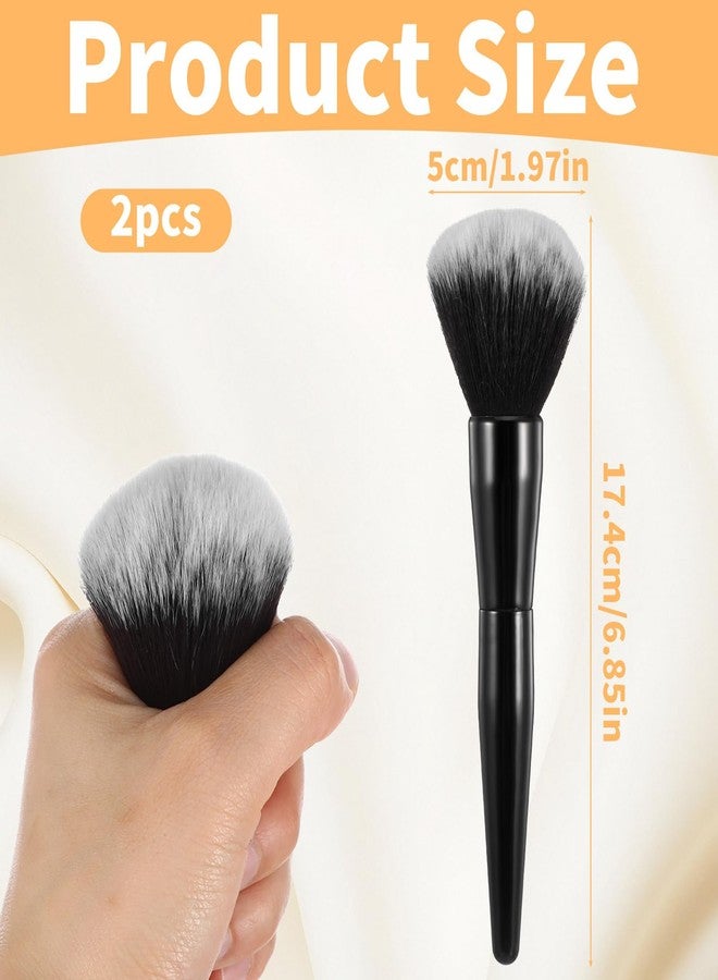 WJIAAA 2 Pcs Large Powder Brush, Blending Brush for Makeup - Image 2