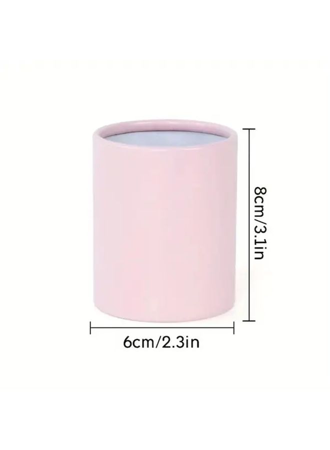 14 قطعة من علب الزهور الورقية المستديرة الصغيرة مع أغطية شفافة لترتيب الهدايا DIY - Image 3