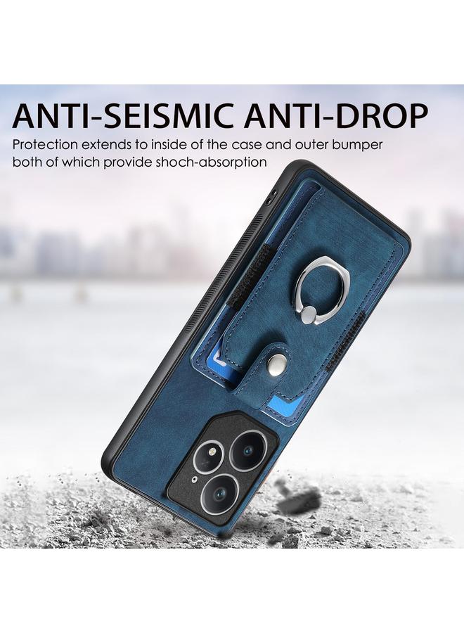 اس-توب جراب هاتف Realme Neo7 بتصميم كلاسيكي مع حلقة ومحفظة وبطاقة - Image 3