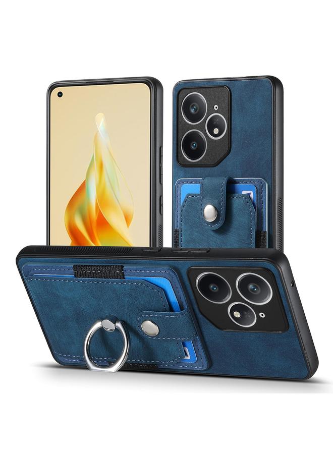 اس-توب جراب هاتف Realme Neo7 بتصميم كلاسيكي مع حلقة ومحفظة وبطاقة - Image 2